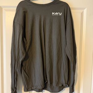 KAVU Mens  Gray Long Sleeve Shirt